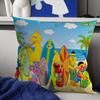 Sesame Street Cartoon Pillow Cover Sofa Cushion Cover Home Room Decoration Children Gift