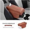 Zunjie S800 Armrest Box Pad with Tissue Box, Cup Holder, and Storage Bag for Car Interior Accessories.