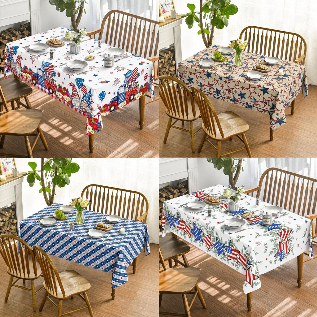 Independence Day Creative Tablecloth Home Festive Dining Table Coffee Table Dustproof Beautiful Decoration