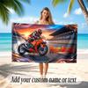 Fantasy Magic Theme Quick Dry Beach Towel Custom Name Text Print Large Sand Resistant Towel Beach Vacation