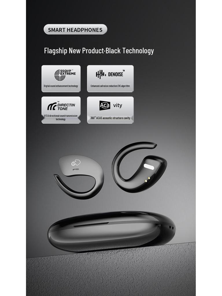 OWS Open-Ear Bluetooth Bone Conduction Earbuds for Running and Sports