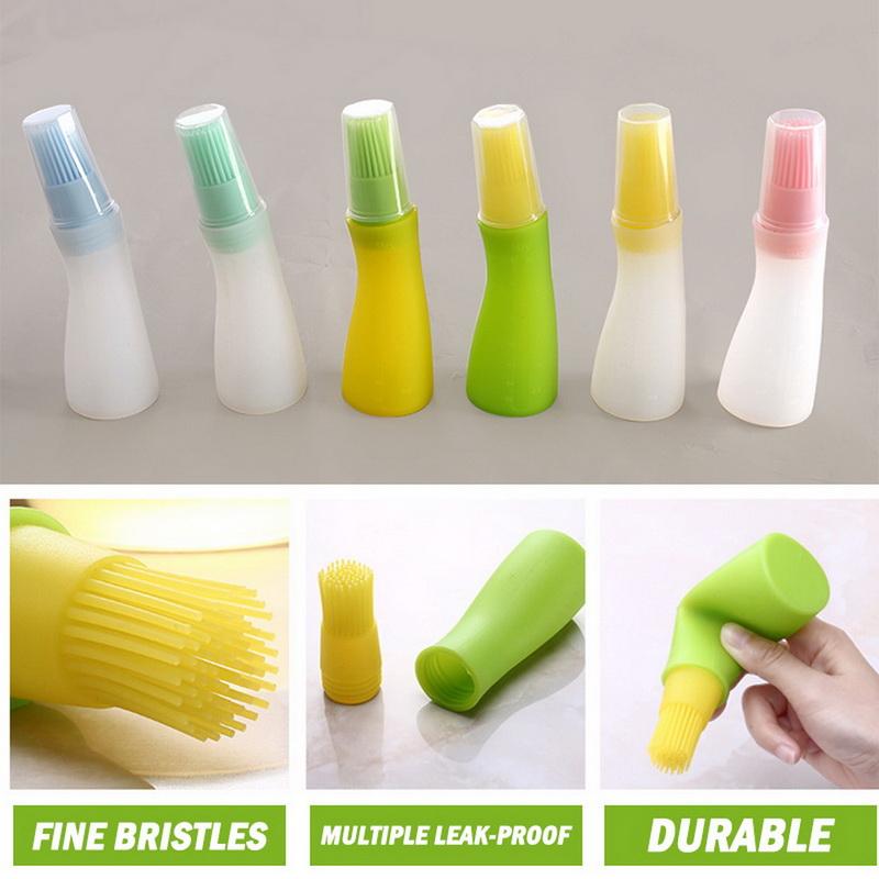 Kitchen Silicone Oil Brush Bottle Cake Butter Bread Pastry Brush BBQ Utensil Safety Basting Brush Kitchen Cooking Baking Brush