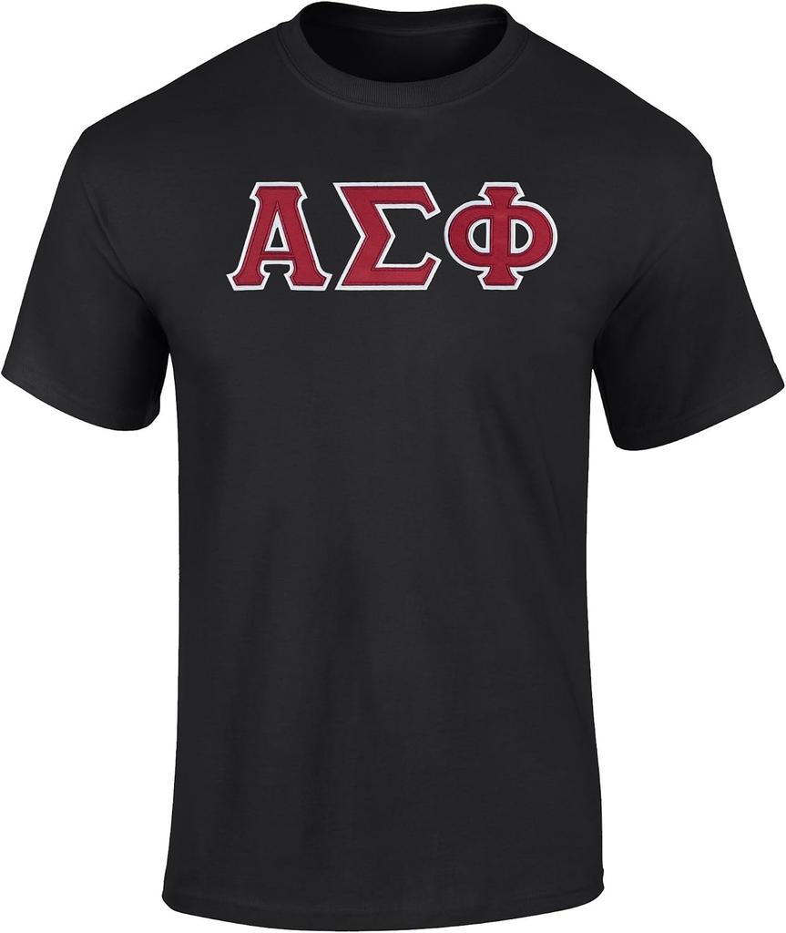 Alpha Sigma Phi Twill Letter Tee