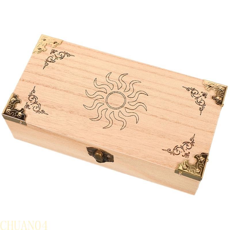 A1A2 Handmade Wood Playing Card Holder Boxes Storage Playing Card Travel Tarot Game Cards Case Decorative Poker Card Boxes
