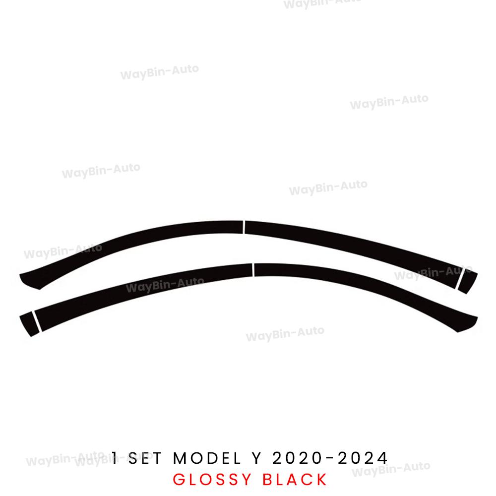 

For Tesla Model Y Juniper 2025+ Hidden Windows Strip Cover Car Blacken Wrapping Film Model 3 Y Floating Roof Sticker Accessories