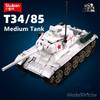 Non-Toxic 518Pcs T34-85 Medium Tank Building Blocks Ww2 Heavy Tank Chariot Soldier Figures Model Bricks Set Educational Toys Gifts For Kid