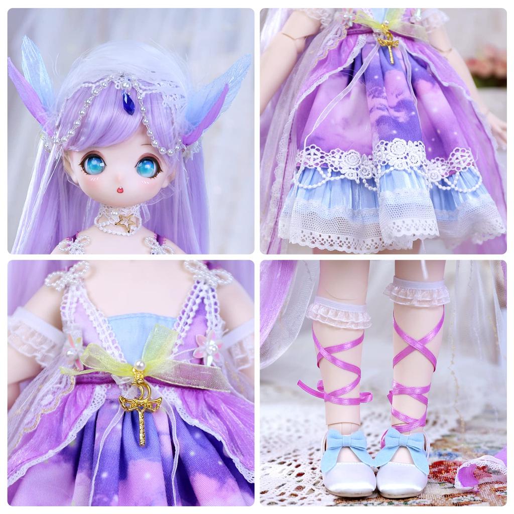 ICY Fortune Days 1/4 Scale BJD Doll, Anime Style, Painted, Movable Figure, Gift for Children, Ages 8 and Up (Star)