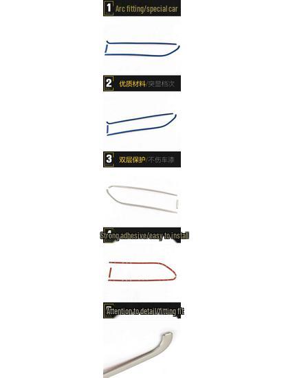 Fengguang 580 Stainless Steel Gear Lever and Cup Holder Trim