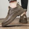 Fashion New Trendy Casual Leather Shoes Classic Men Lace Up Oxford Shoe Outdoor Jogging Shoes Office Male Formal Dress Footwear Sneakers