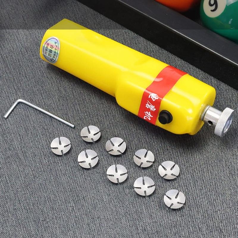 Efficient Electric Billiard Cue Tip Grinding Polishing Rod Repair Tool for Billiards Enthusiasts