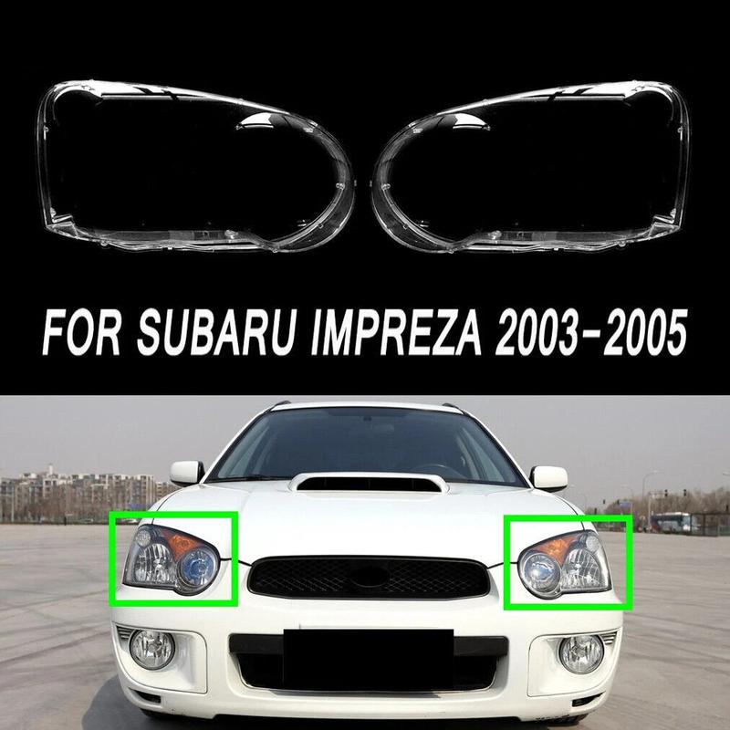 For Subaru Impreza 2003-2005 Front Headlight Lens Cover Headlamp Transparent Cover Lamp Shade Headlight Shell Lampshade Lens