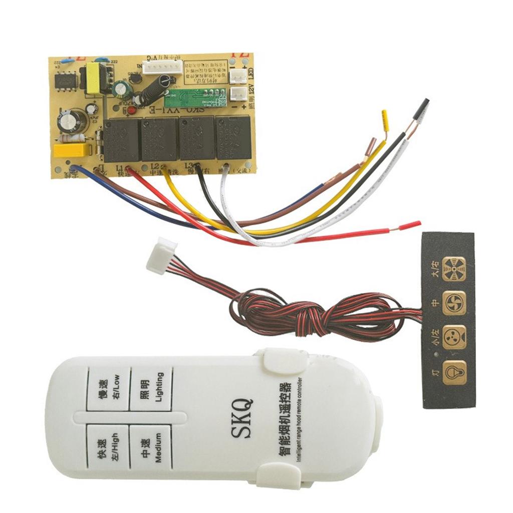 Range Hood Board Maintenance General Control Board Computer Board Circuit Board with Remote Controller Replacement