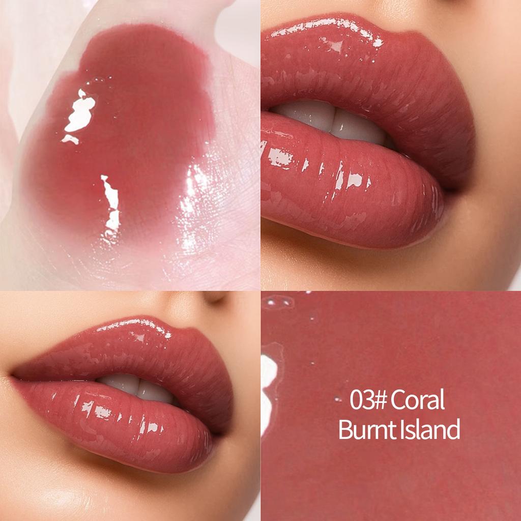 DHDH Rossetto Orsetto Carino – Balsamo Colorato Idratante, Trasparente & Luminoso, Effetto Lucidalabbra Succoso Stile Coreano