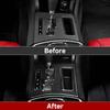 Car Gear Shift Panel Cover Decals for 2011 2012 2013 2014 Dodge Charger Accessories Carbon Fiber Interior Stickers