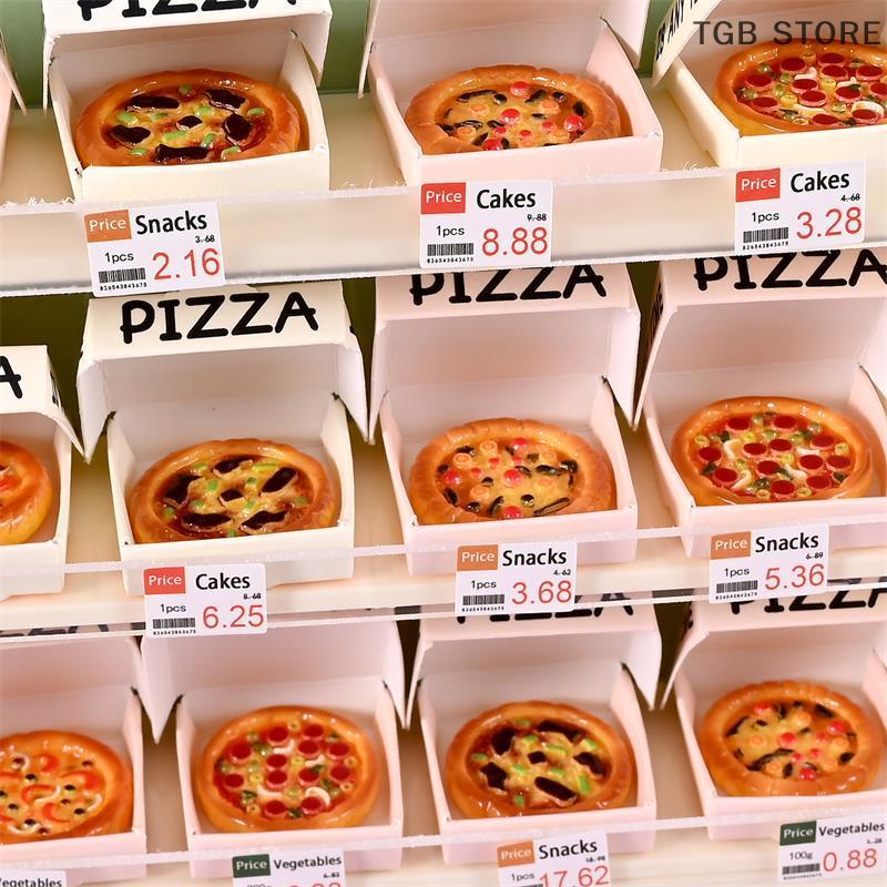 10 PCS Cute Dollhouse Miniature Simulated Kitchen Food Toy Pizza Model Home Decor Kid Play Toy Micro Landscape Ornaments Gifts