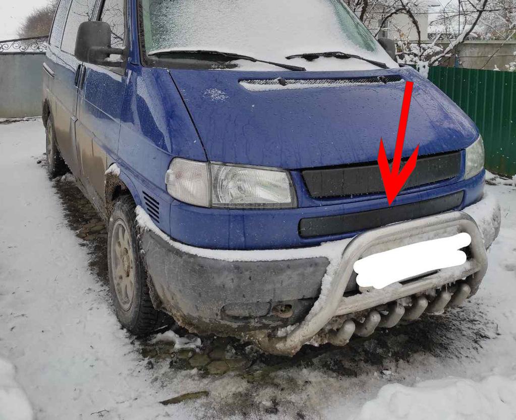 

Нижня накладка на решітку Матова на косу морду для Volkswagen T4 Caravelle/Multivan