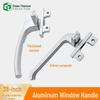 38-Type Aluminum Alloy Window Handle with 7-Shaped Lock Buckle for Doors, Casements, and Curtains