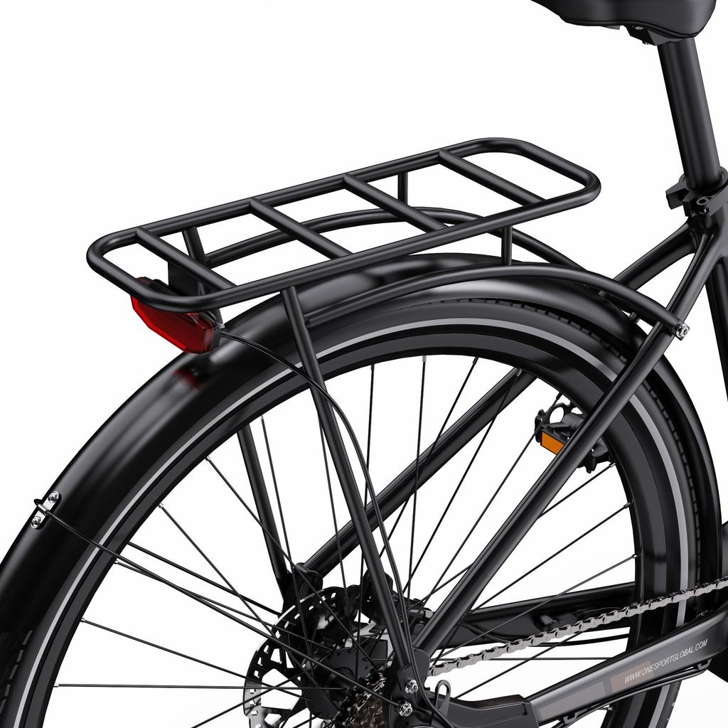 ONESPORT OT07 250W Mid-Drive Electric Bike, 36V 14Ah Battery, 110km Range, Hydraulic Brakes, Shimano 7-Speed,