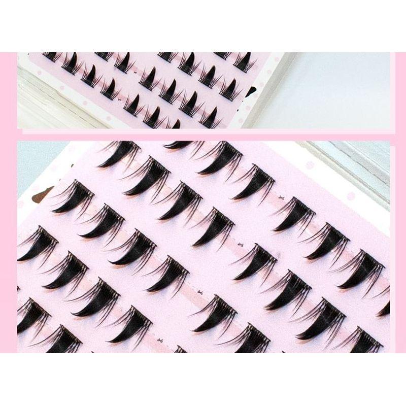 LuxeFlutter - Volume Doll Eye Cluster Glue-Free False Eyelashes