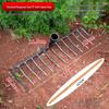 13-Tooth Threaded Steel Rake with Wooden Handle