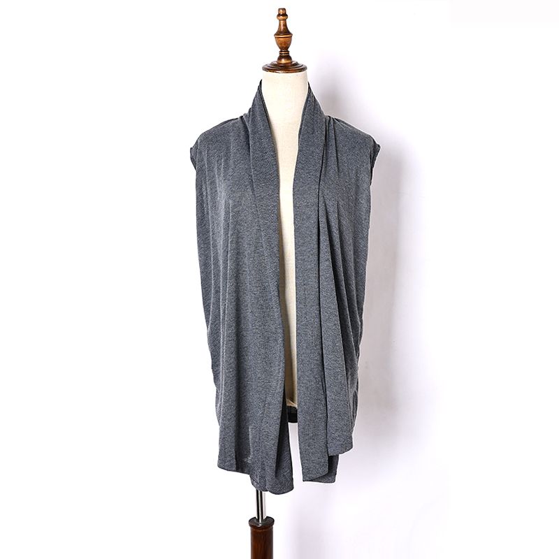 

2023 Новое поступление Осень и Зима Повседневный жилет Кардиган для пары Мужской и Женский Без рукавов Модный Все сочетающийся Приталенный Верхняя одежда Dark gray 2XL