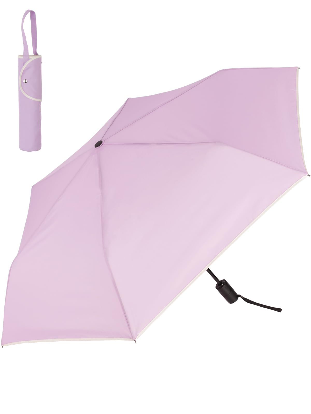 

KIZAWA Folding Automatic and Level 5 Water Large Umbrella, Lightweight, One-Touch Open/Close, Women s Men s, Repellent, Compact, Durable, (Lavender)