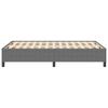 Box Spring Bed Light Grey 140 x 190 cm Cord Fabric