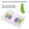 8pcs/set Colours Disposable Toothpicks Soft Interdental Brushes Dental Oral Care Tools