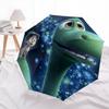 The Good Dinosaur Automatic Opening and Closing Umbrella - Small Umbrella Suitable for Various Occasions, Portable 3-Fold Small Umbrella for