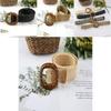 Fashion Leopard Print Buckle Decoration Women Woven Waist Belt For Beach And Casual Looks