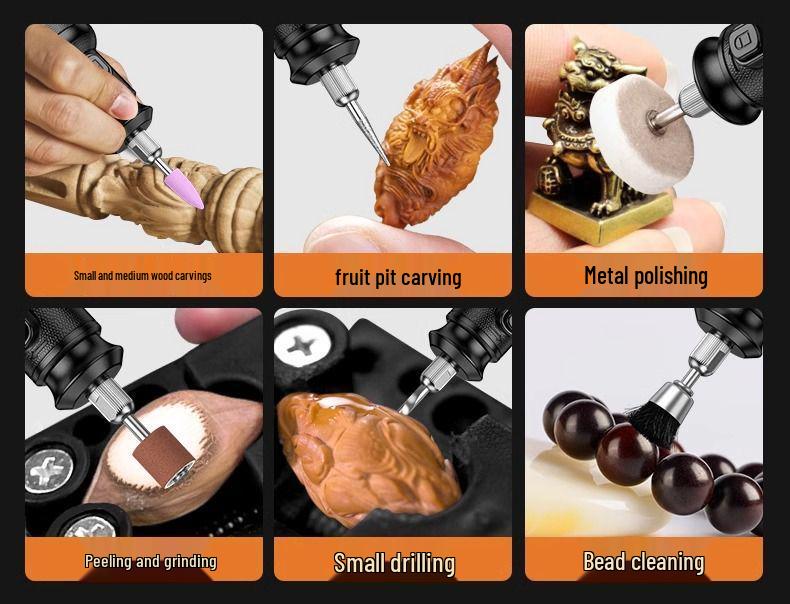 Mini Electric Handheld Grinder: Jade Wood Carving, Polishing, Engraving, Cutting Tool