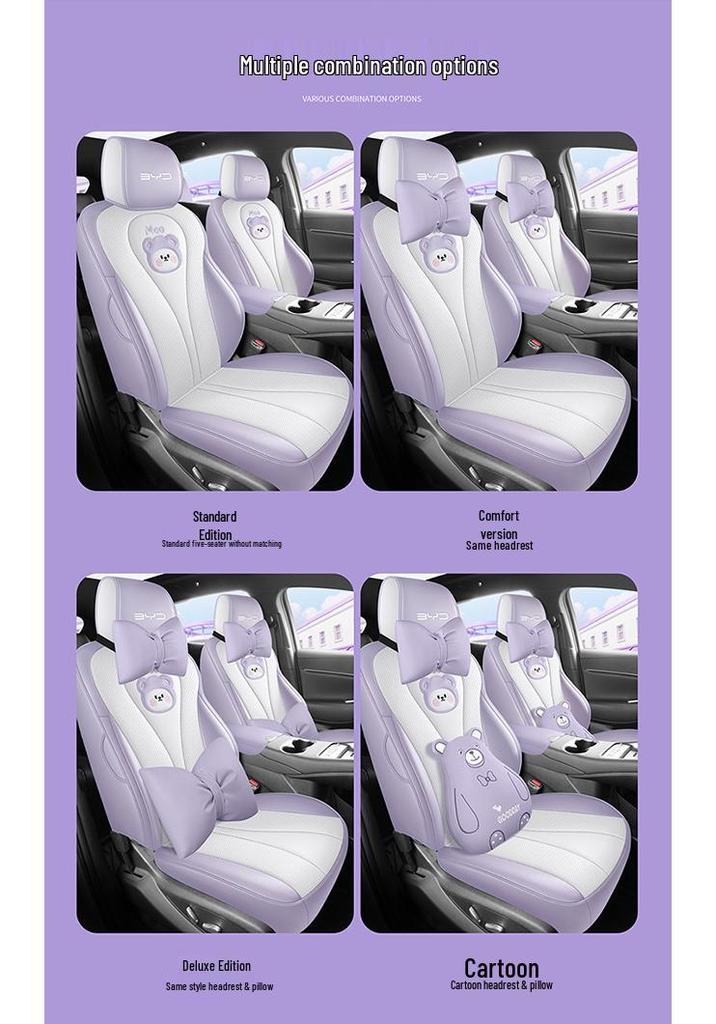 BYD Sea Lion 06dmi/06ev Leather Seat Covers - Full Coverage Cushion Special