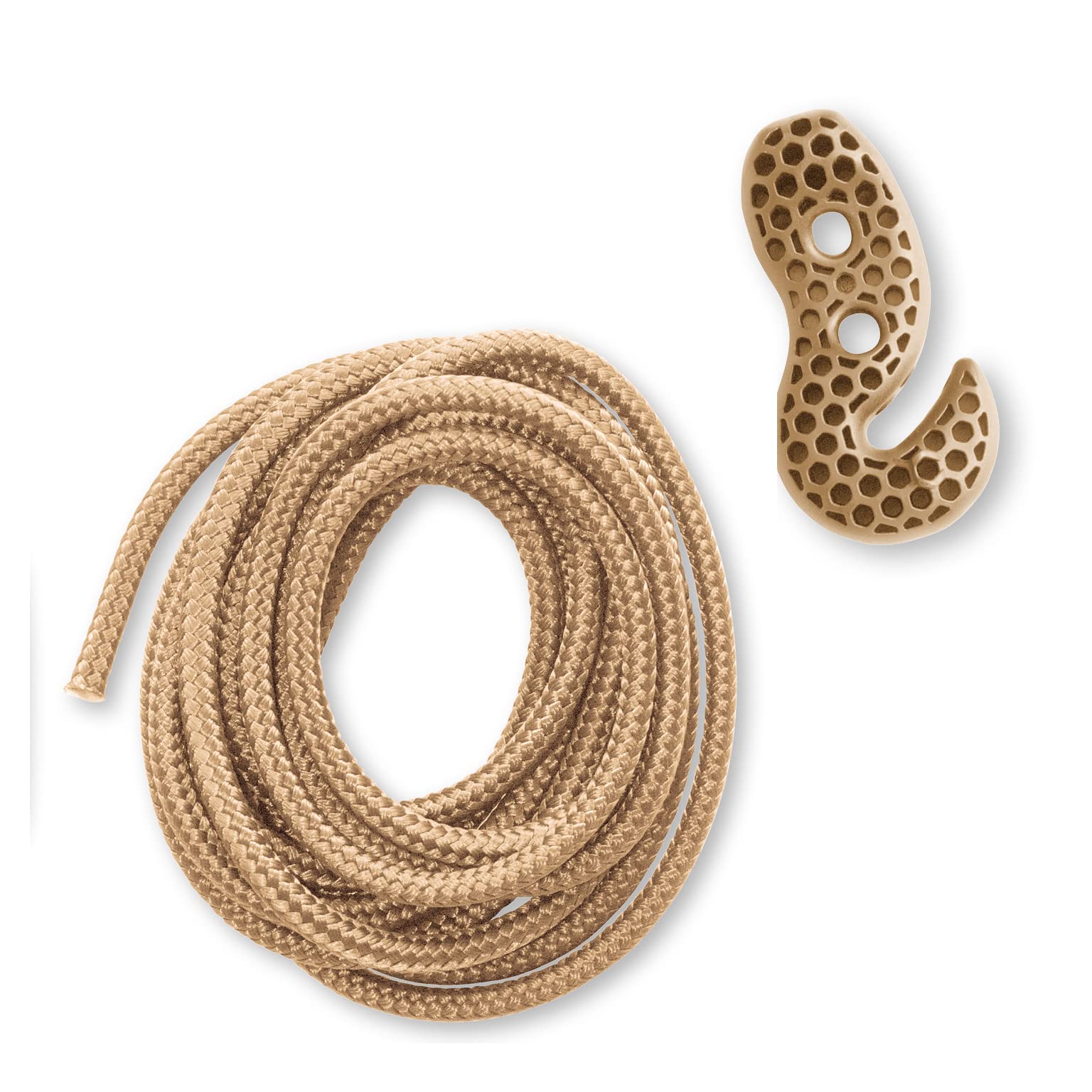 

LA SIESTA Tree Rope (Beige) Hammock Chair Mounting Bracket for Round Rings, Beams, and Trees, LEAM-TR-C26