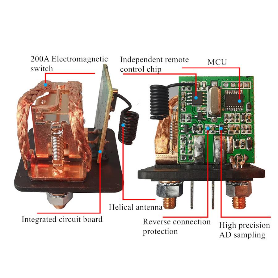 Wireless Remote Control Car Battery Disconnect Cut Off Isolator Master Switches