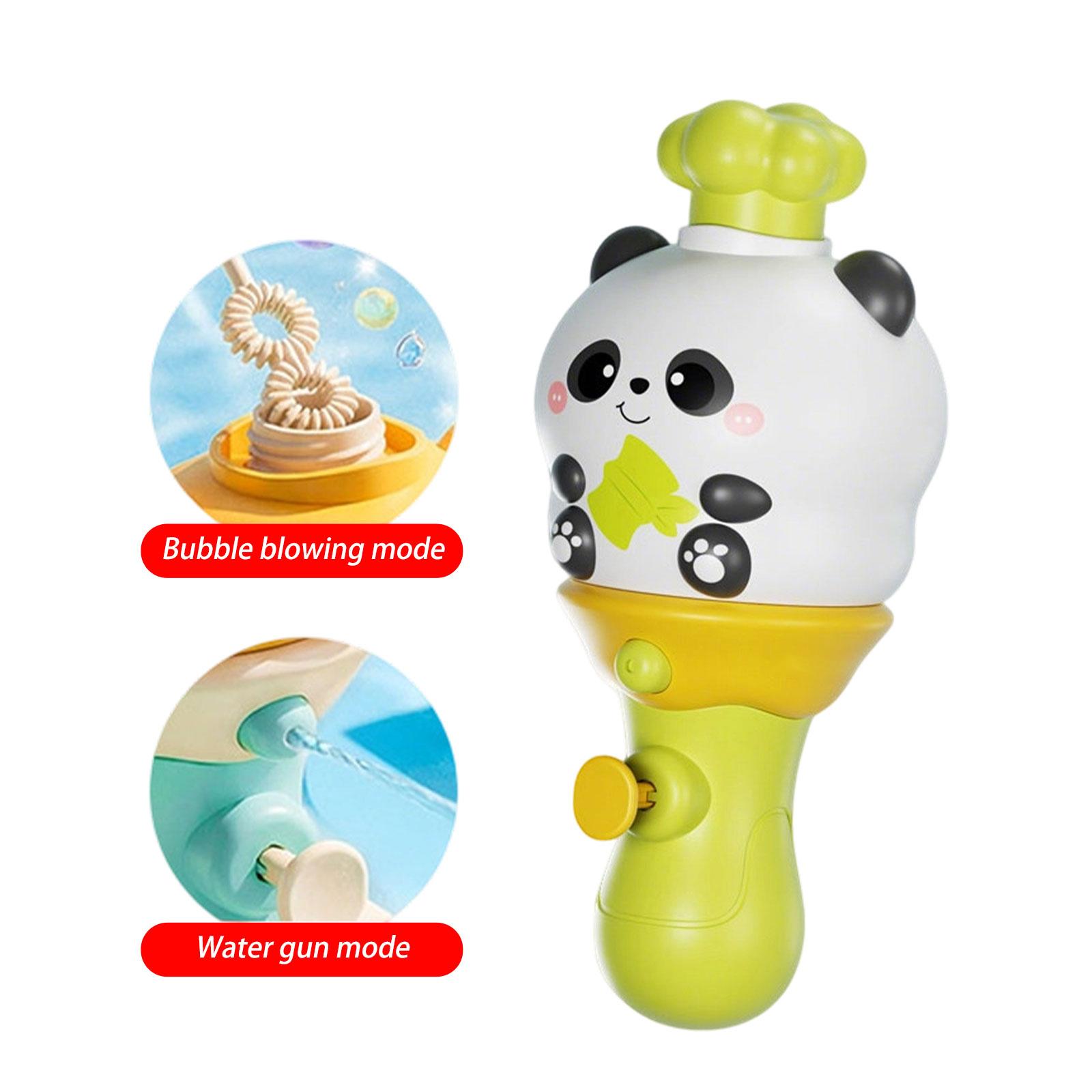 

2 in 1 Bubble Blower and Water Gun Toy for Kids Animal Design Handheld Outdoor Play Set for Bubble Making and Water Shooting One Size