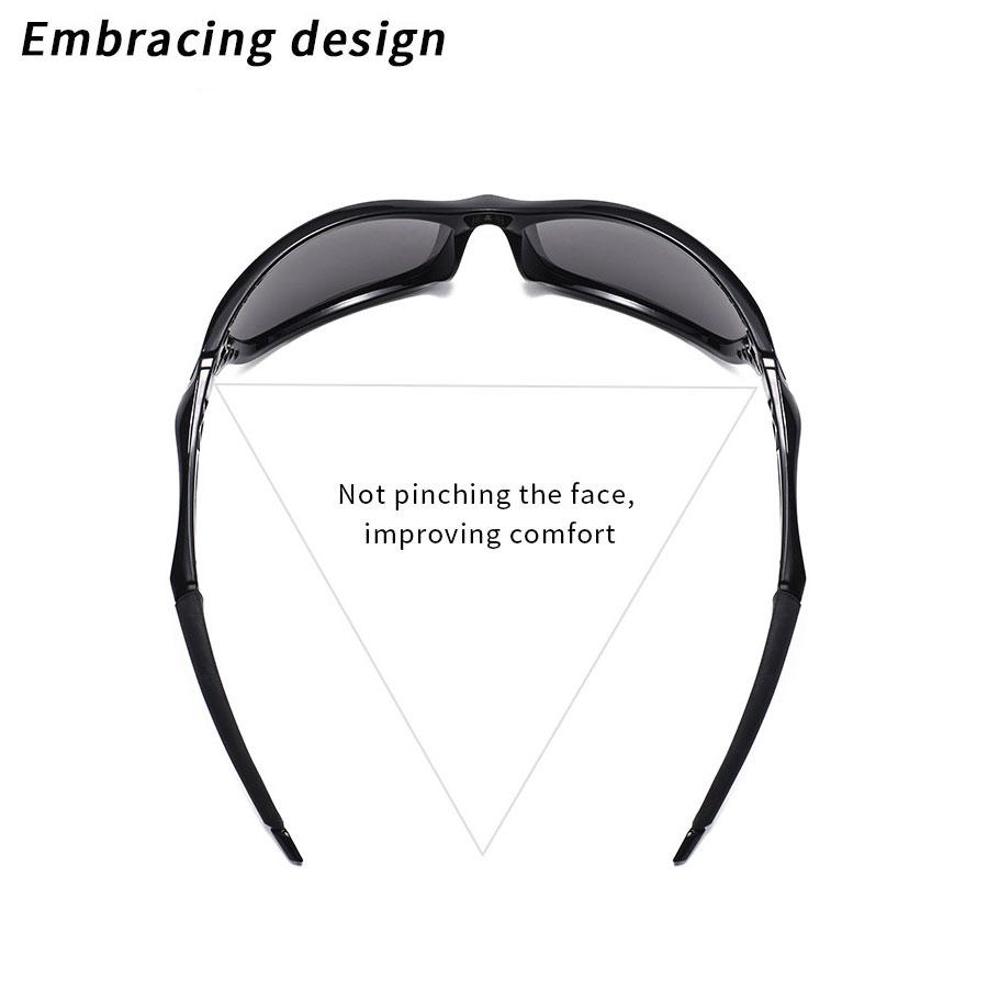 Lunettes de soleil polarisées de sport pour hommes femmes cyclisme course pêche lunettes de soleil photochromiques lunettes d'extérieur lunettes de vision nocturne