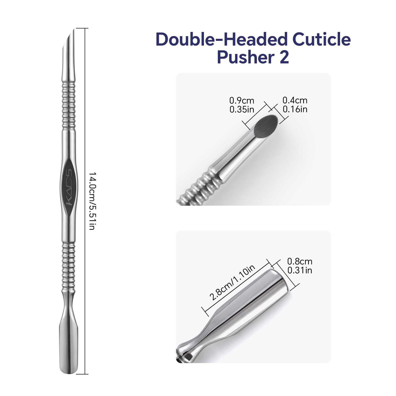 

Двусторонний Толкатель для кутикулы из нержавеющей стали, 1 шт., средство для удаления омертвевшей кожи для педикюра, маникюра, очиститель для ногтей, инструмент для ухода