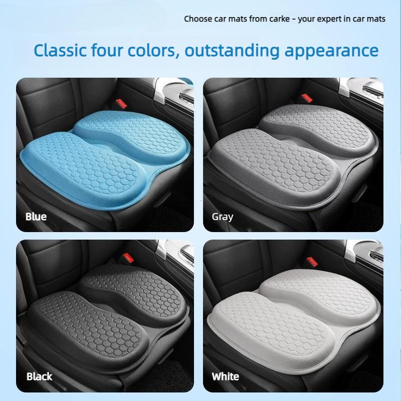 3D Summer Gel Breathable Single Seat Cover Cushion Ventilation Cooling Universal Car Curved Design Pad Auto Interior Accessory