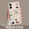 Apple 17promax Mobile Phone Case Transparent iPhone 17, Cute DIY Cat Design, Full Coverage Air Soft Case