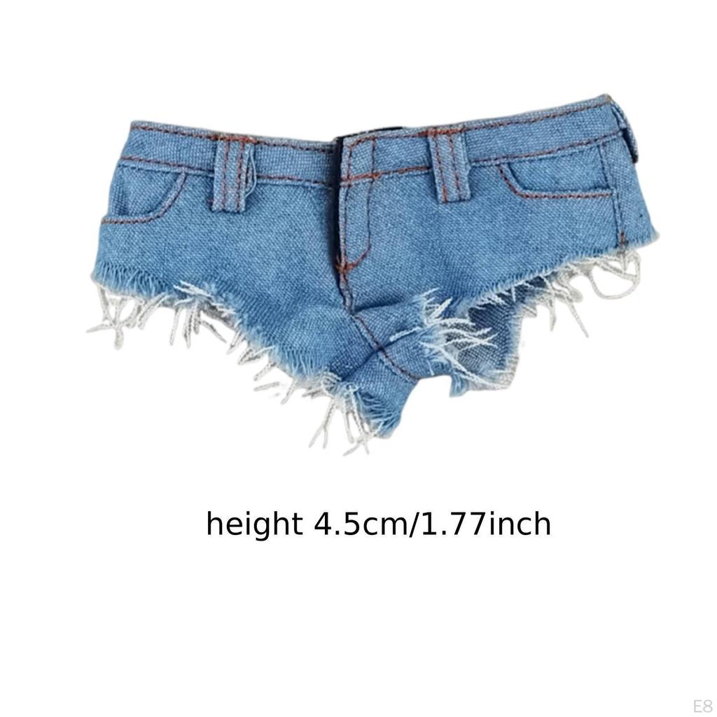 1/6 Female Action Figure Denim Shorts Clothes Durability Accessories Casual