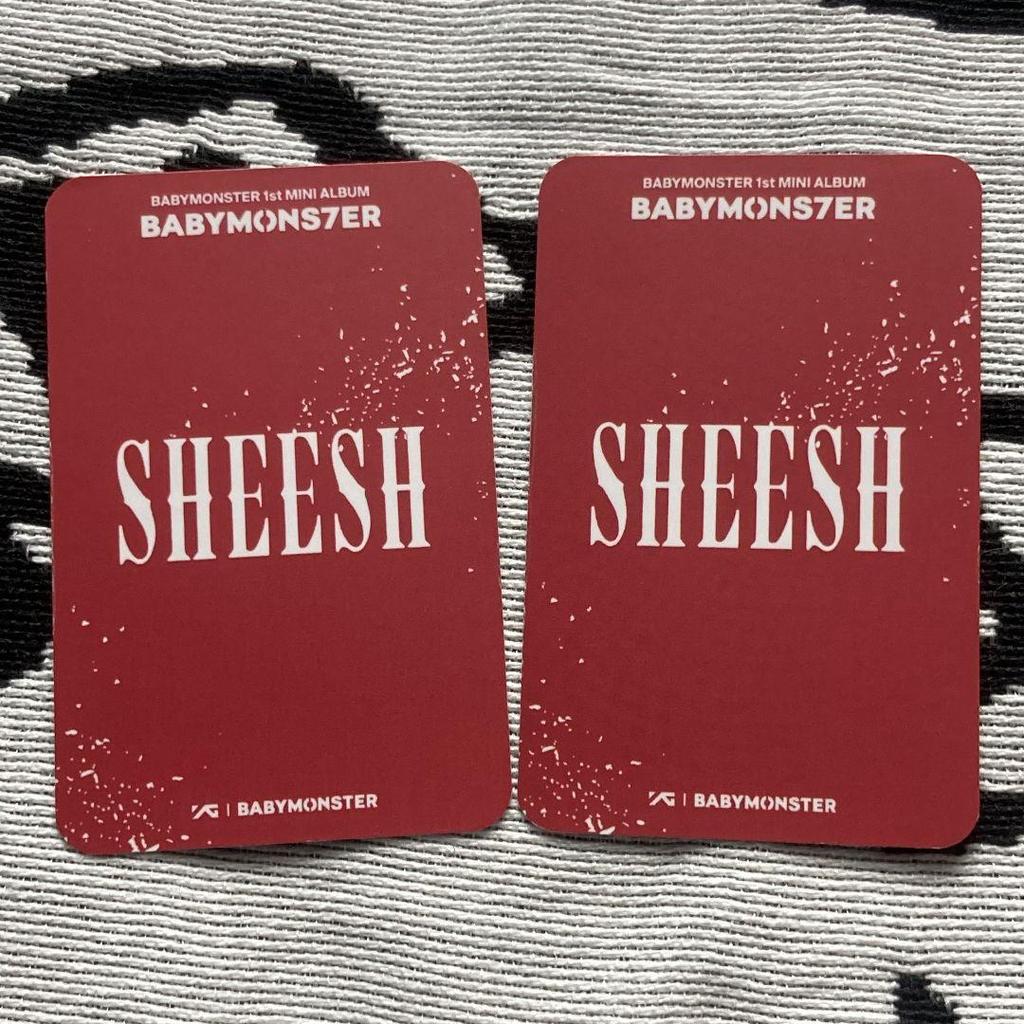 [USED] Rami SHEESH BABYMONSTER Pre-recorded Sanok Trading Cards x 2