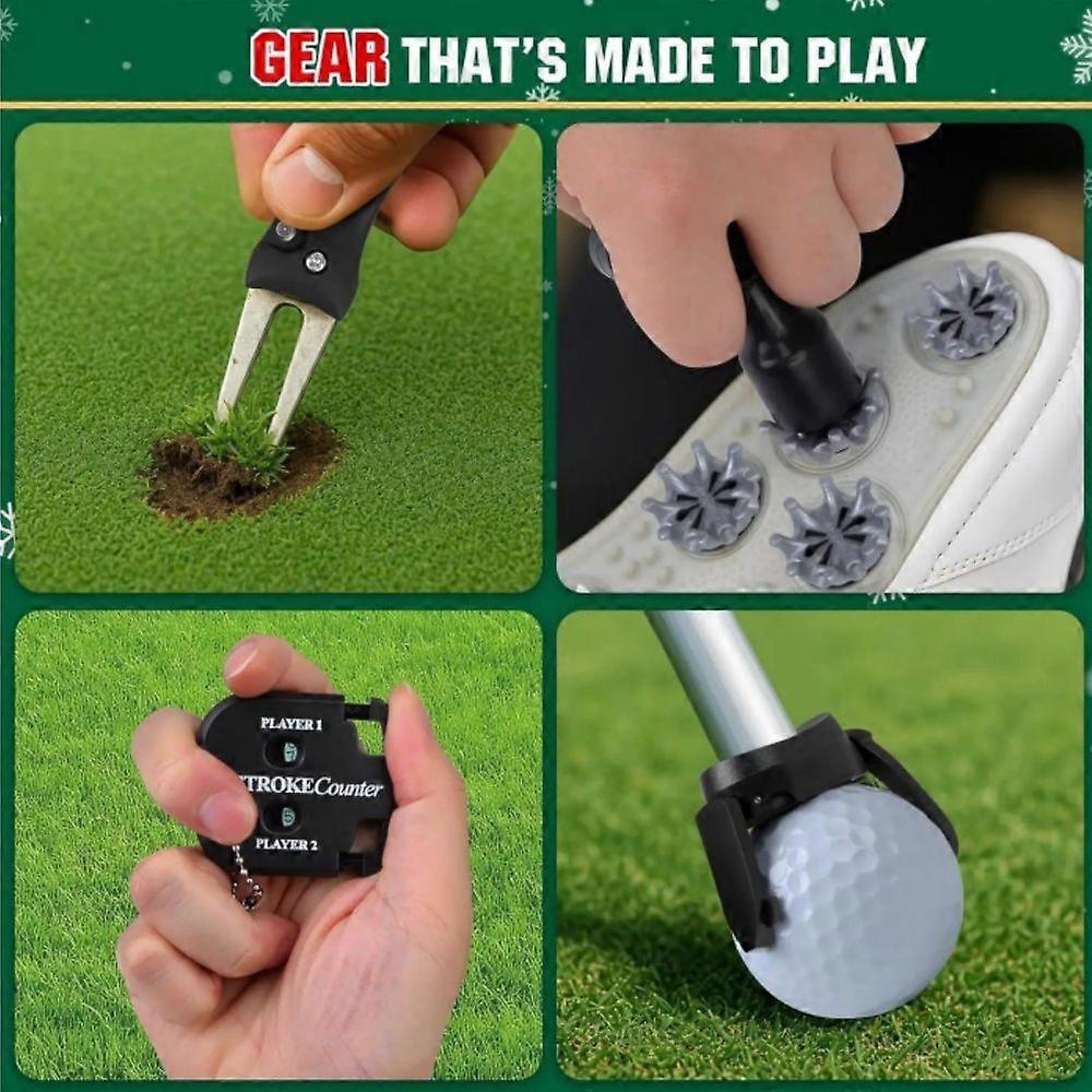 Golf Advent Calendar 2025, 24 Days Christmas Countdown Calendar with Golf Balls, Tees & Ball Markers