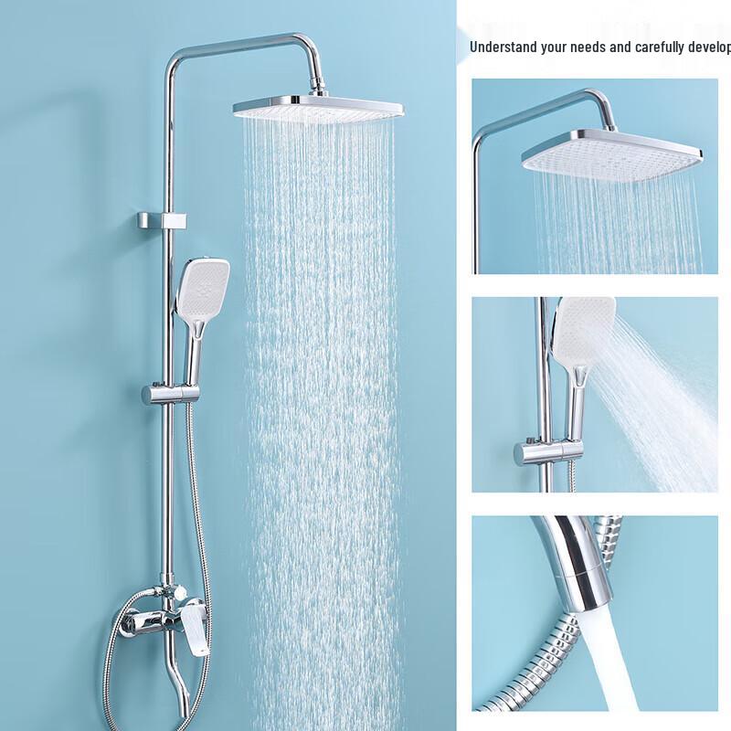 Настенный медный набор смесителей для душа Leiershidan