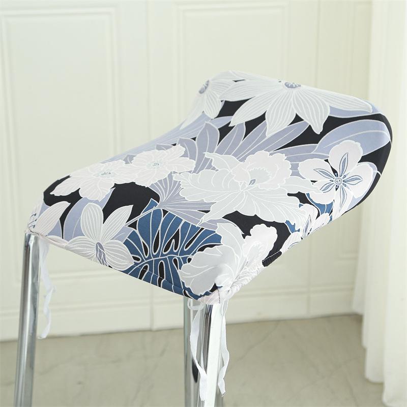 

Bar Stool Covers Counter Stool Chair Covers with Backs, Washable Square Swivel Barstool Seat Slipcover with Elastic Bottom