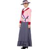 Smiffys Womens/Ladies Deluxe Victorian Suffragette Costume Set