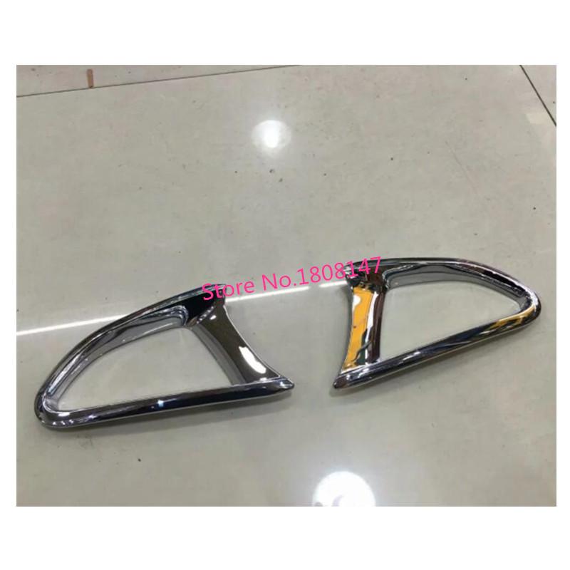 Car Body Rear Tail Fog Light Lamp Eyebrow Frame Stick ABS Chrome Cover Trim For Mazda 2 Mazda2 Demio 2015 2016 2017