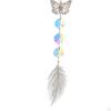 Crystal Hanging Prisms Pendant with Chain Home Decoration Premium Materials Versatile Use up