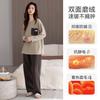 German Velvet Pajamas Women'S Autumn And Winter Thickened Warm Long-Sleeved Winter Thin Velvet High-End Loungewear Set