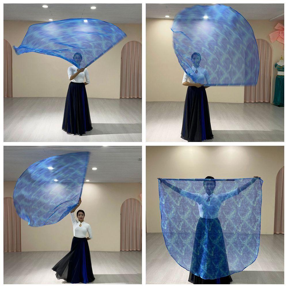 Scalable Rods Belly Dance Accessories Props Multicolor Colorful Scarves Flag  Dance Party