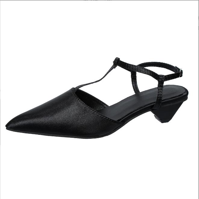 Fashion Brand Shoes for Women Sexy Pointed Toe Women's Sandals Comfortable Low Heel Trendy Sandal Simple Versatile Plus Size 43 Pumps